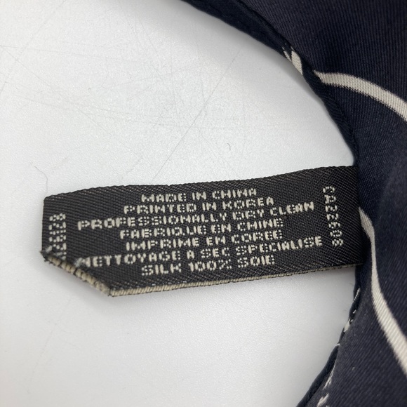 Coach Striped Monogram Silk Ponytail Scarf - Picture 5 of 5